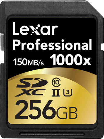 Lexar Pro SDXC 1000x 256GB, per foto e video con trasferimento rapido